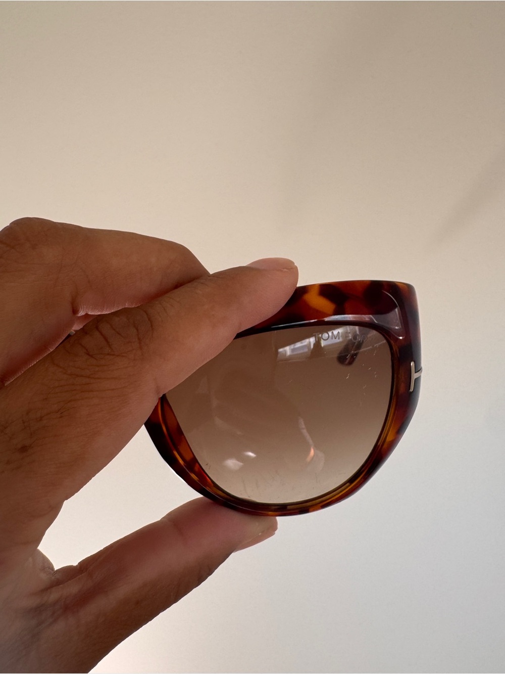 Tom Ford tortoise shell cat eye women’s sunglasses brown lense - Picture 6 of 9